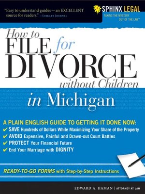 cover image of How to File for Divorce in Michigan without Children